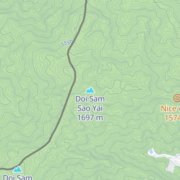 Map of Doi Sam Sao Yai