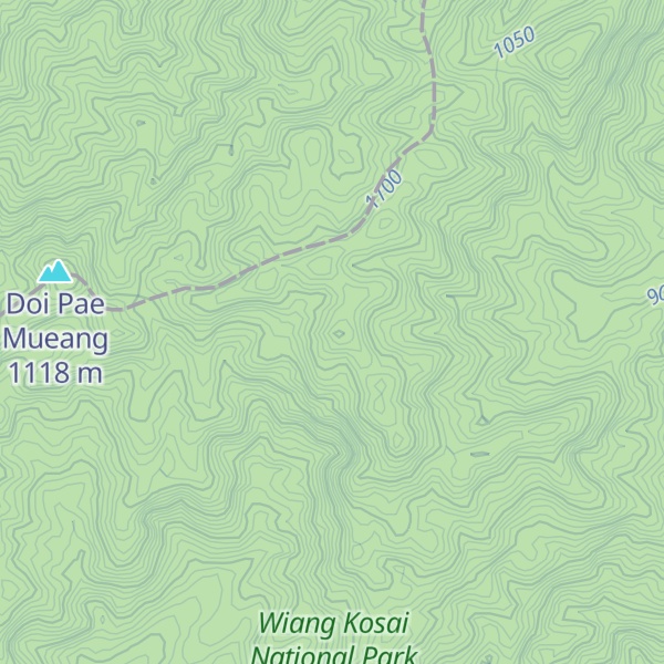 Map of Doi Phi Pan Nam
