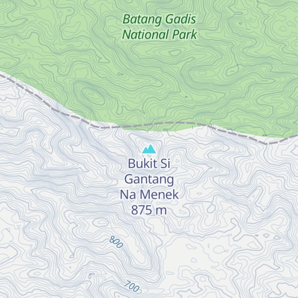 Map of Bukit Si Gantang Na Menek