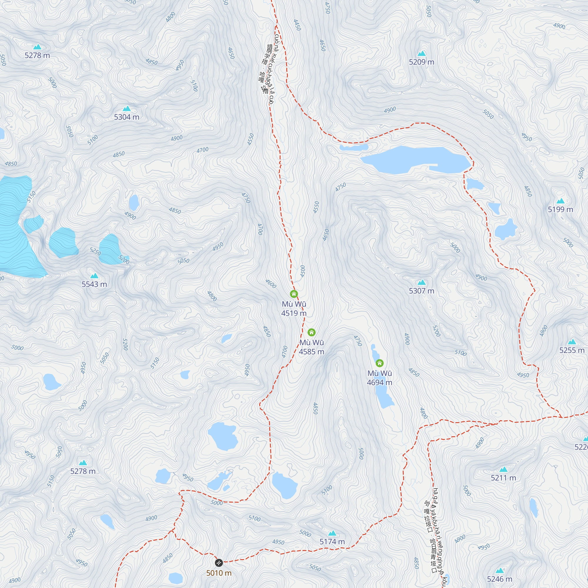 Mù Wū map