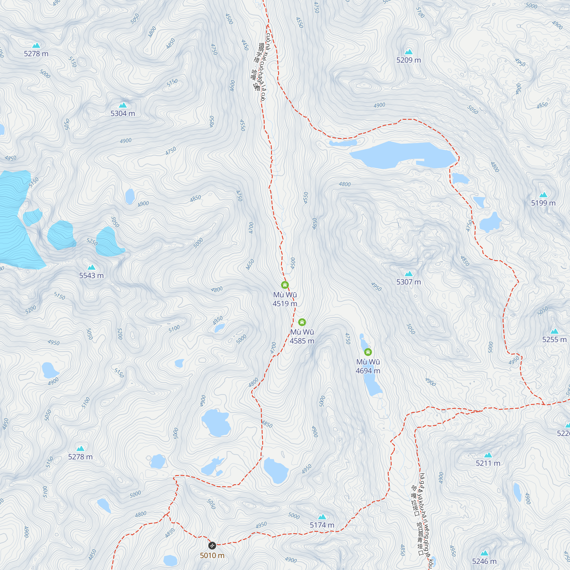 Mù Wū map