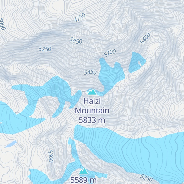 Map of Haizi Mountain