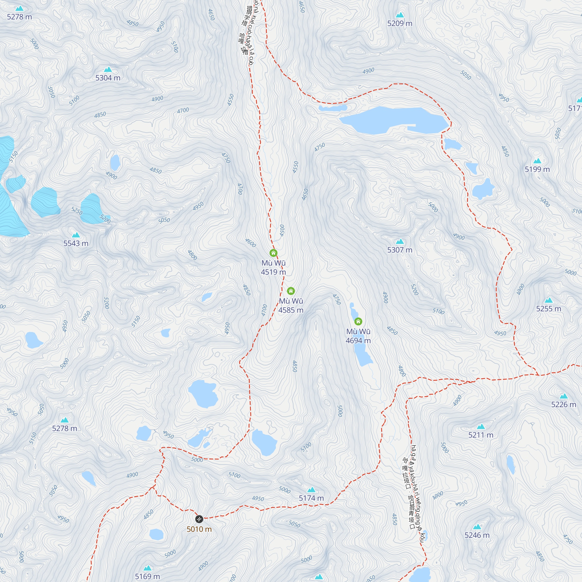 Mù Wū map