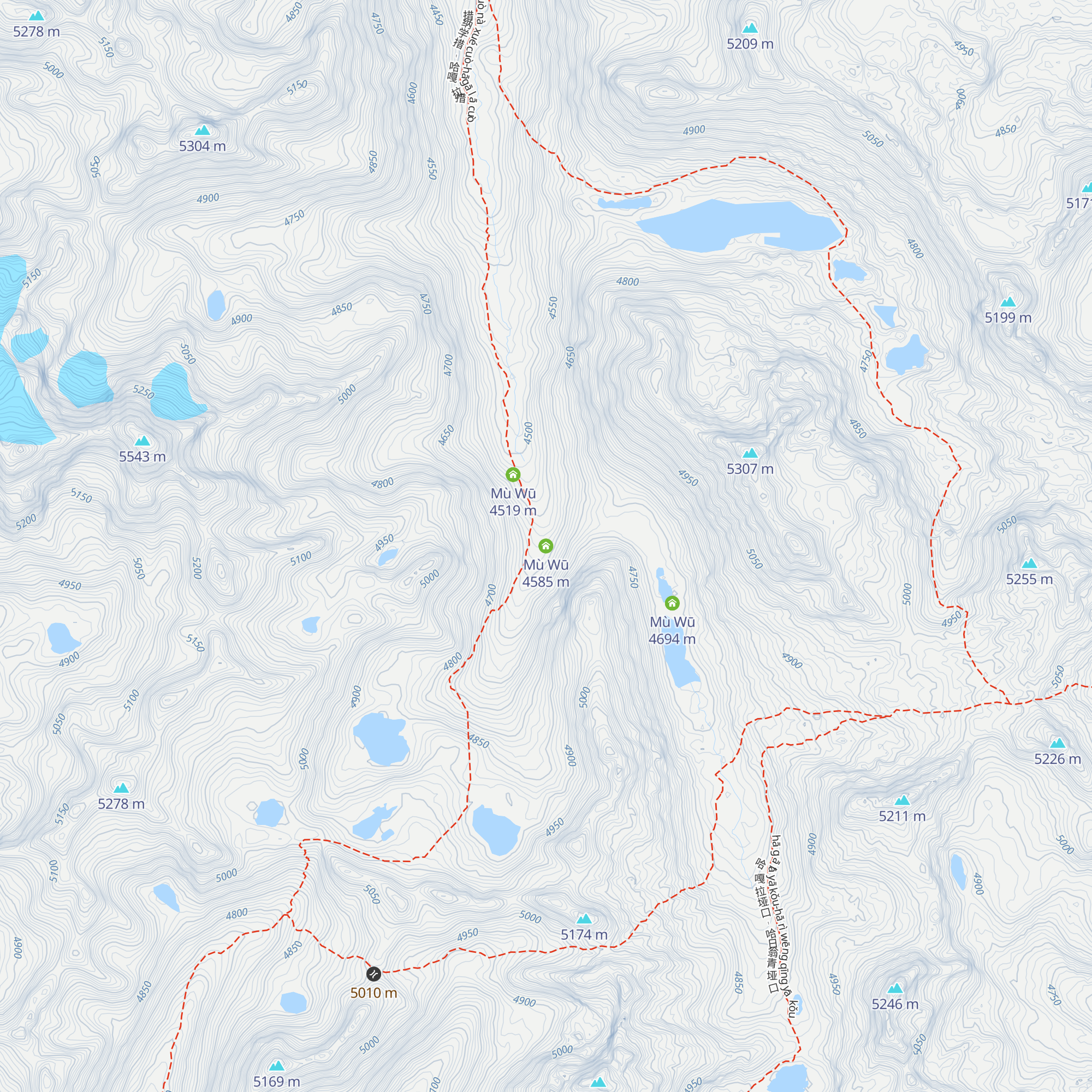 Mù Wū map