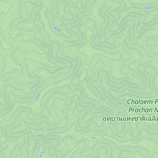 Map of Khao Bua Thong Nai