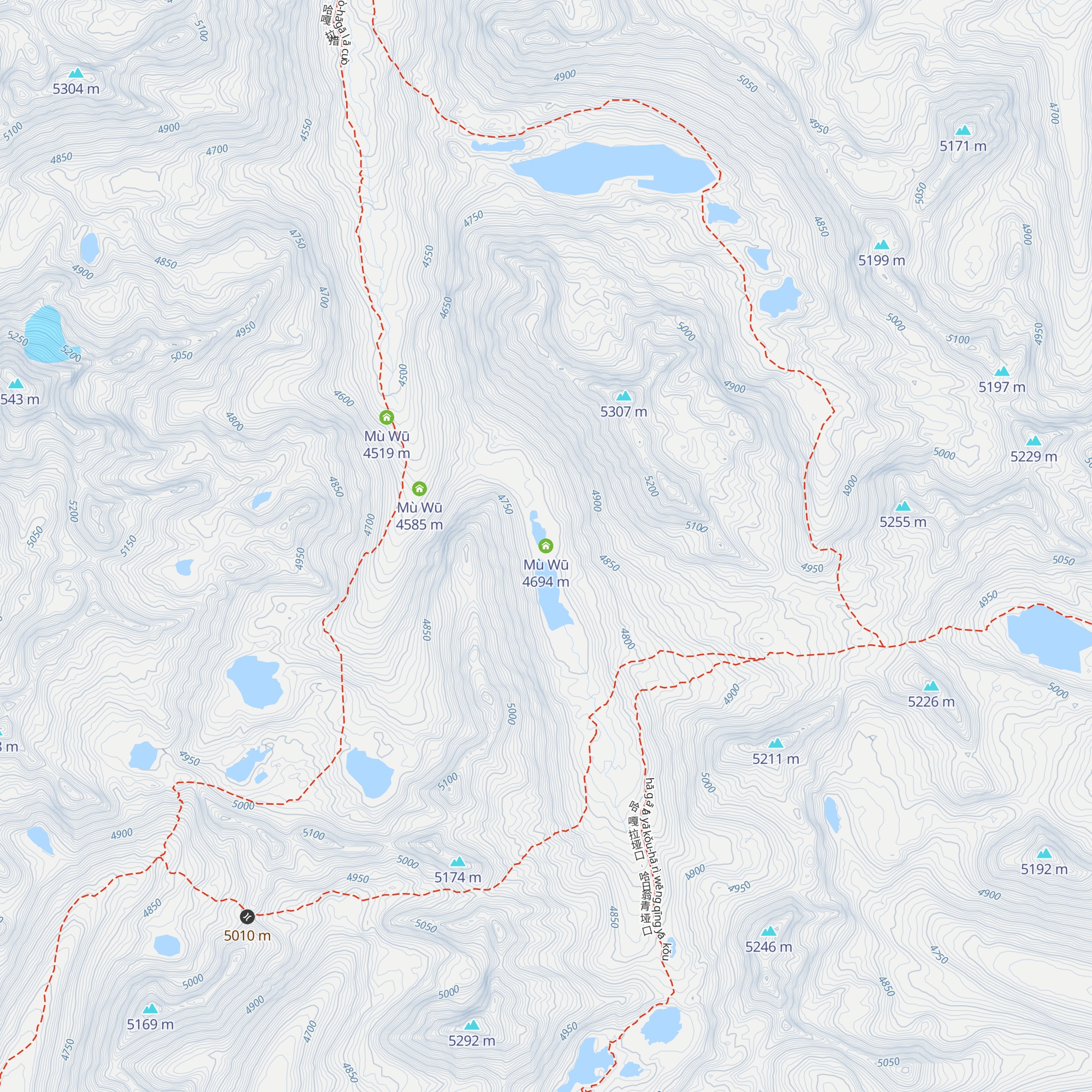 Mù Wū map