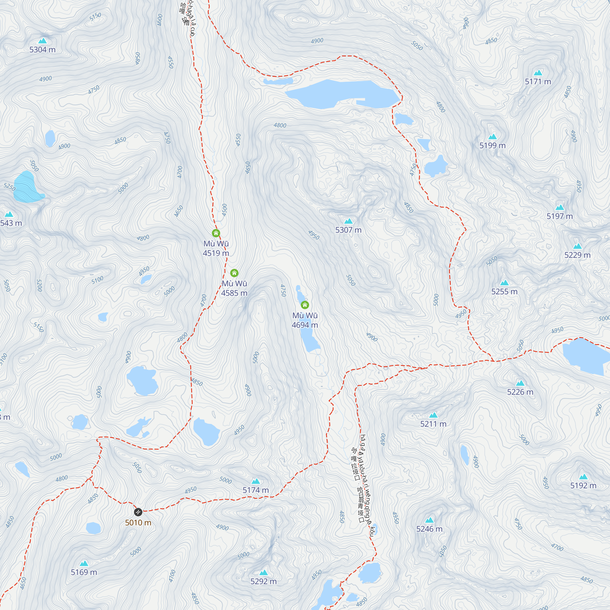 Mù Wū map