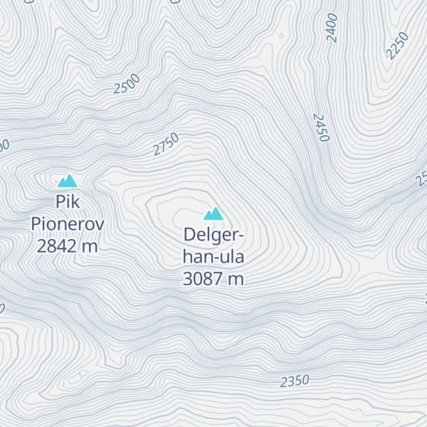 Map of Delger-han-ula