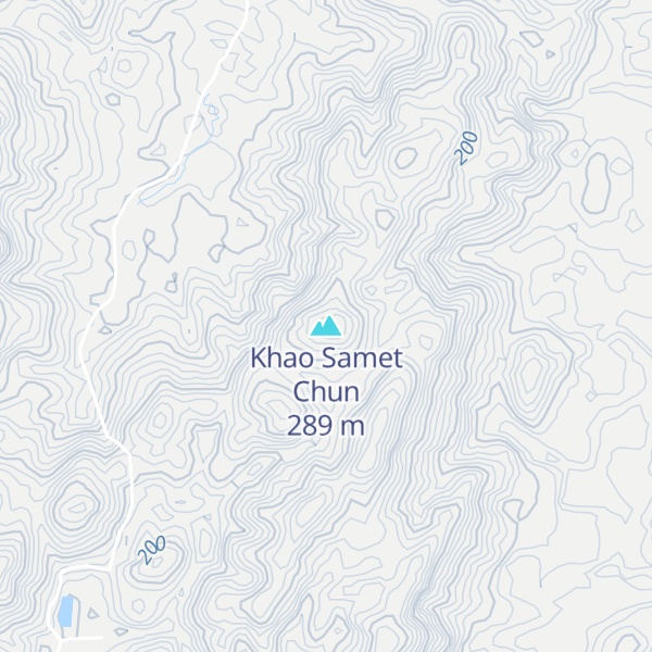 Map of Khao Samet Chun