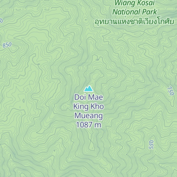 Map of Doi Mae King Kho Mueang