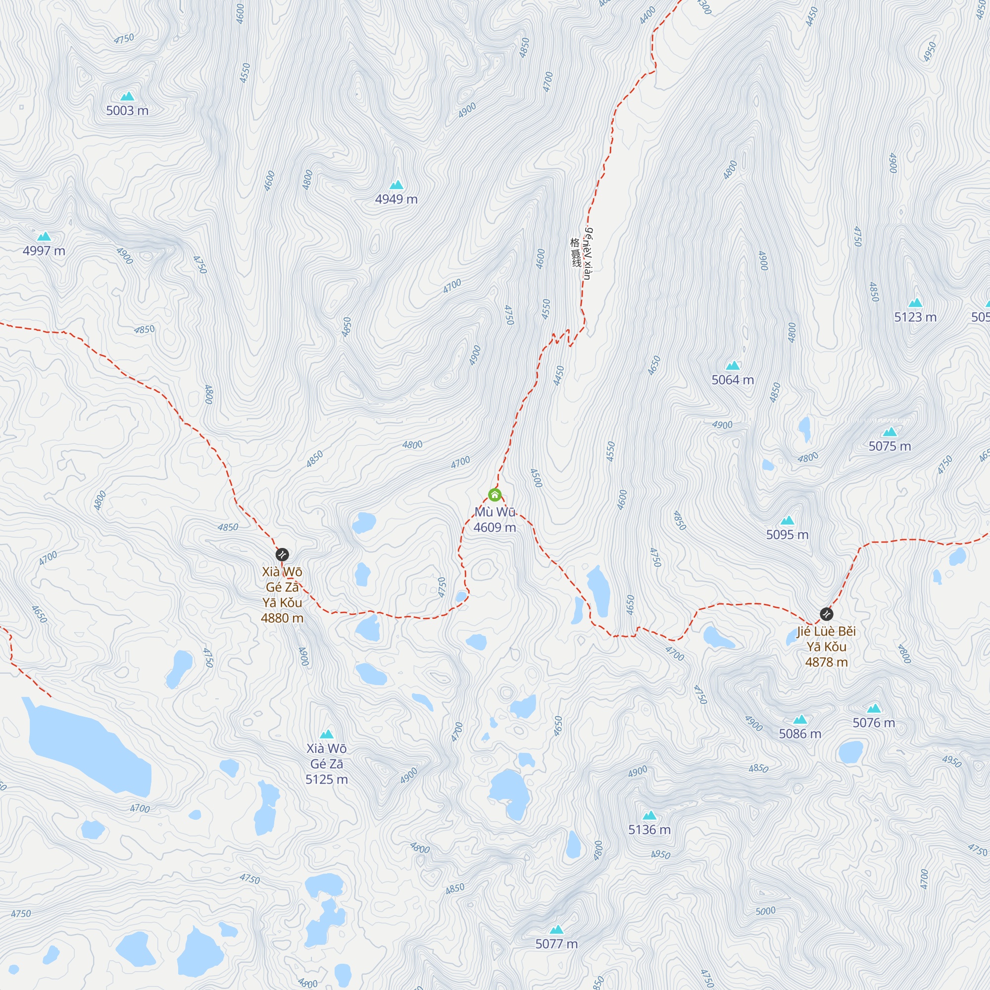 Mù Wū map