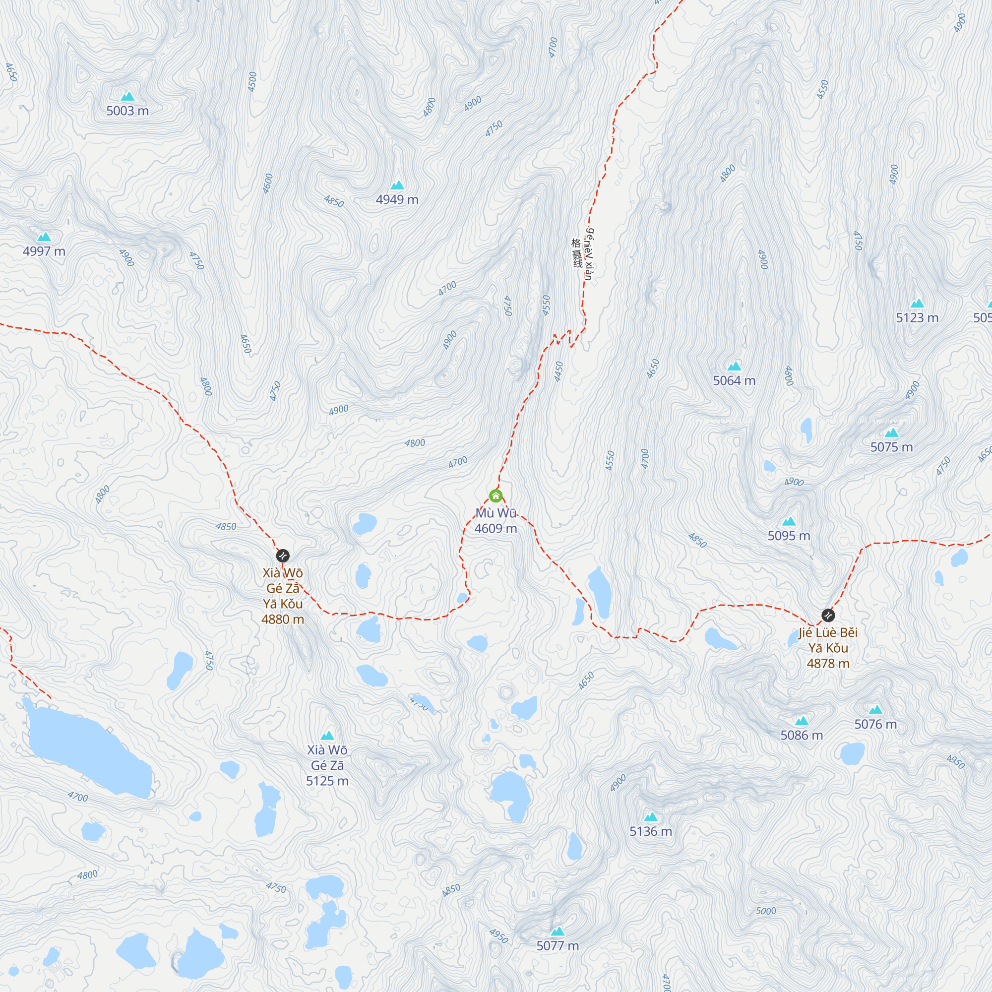 Mù Wū map
