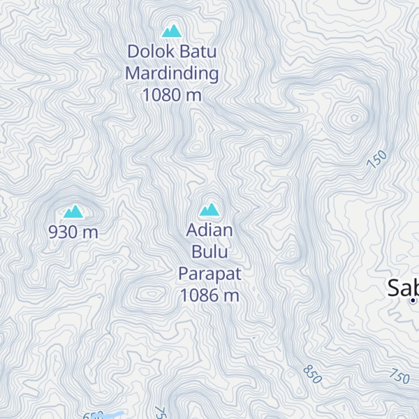 Map of Adian Bulu Parapat