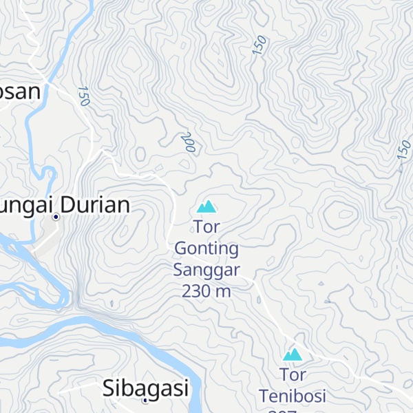 Map of Tor Gonting Sanggar