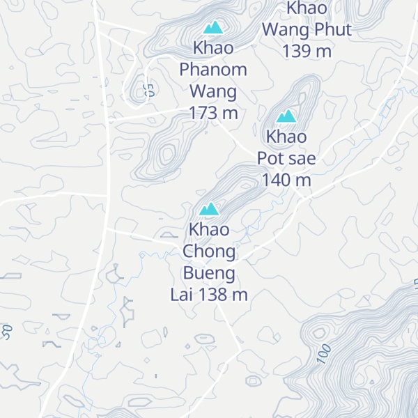 Map of Khao Chong Bueng Lai