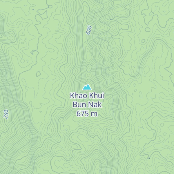 Map of Khao Khui Bun Nak