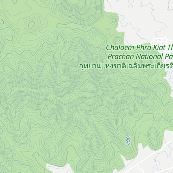 Map of Khao Phu Thong