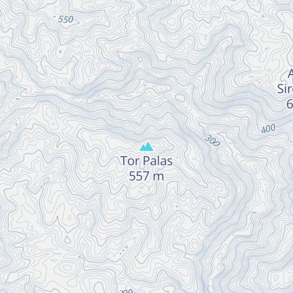Map of Tor Palas