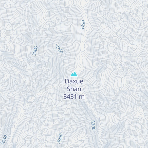 Map of Daxue Shan