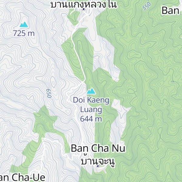 Map of Doi Kaeng Luang