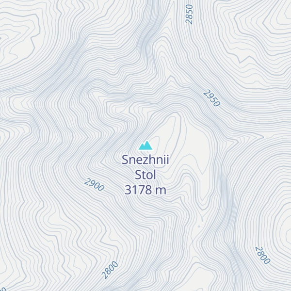 Map of Snezhnii Stol