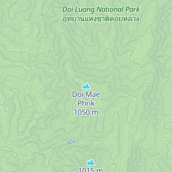Map of Doi Mae Phrik