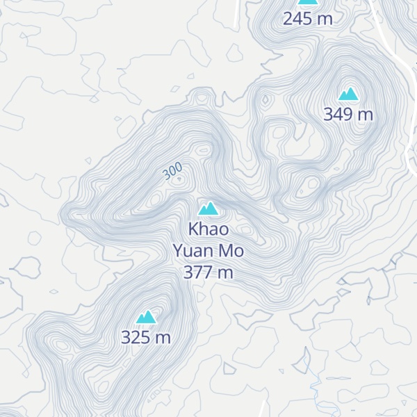 Map of Khao Yuan Mo