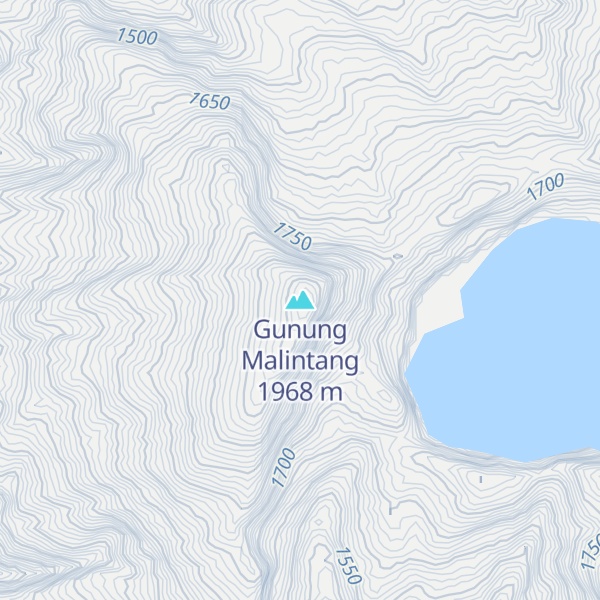 Map of Gunung Malintang