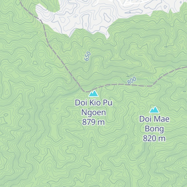 Map of Doi Kio Pu Ngoen
