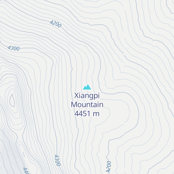 Map of Xiangpi Mountain