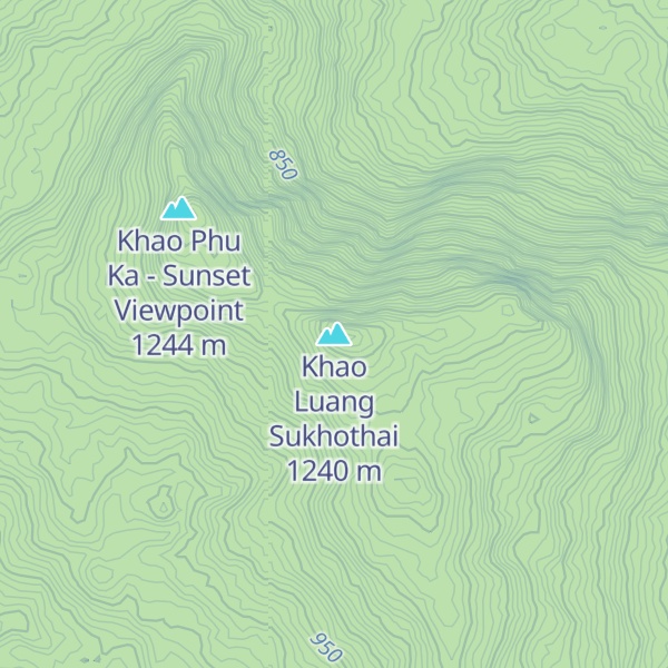 Map of Khao Luang Sukhothai