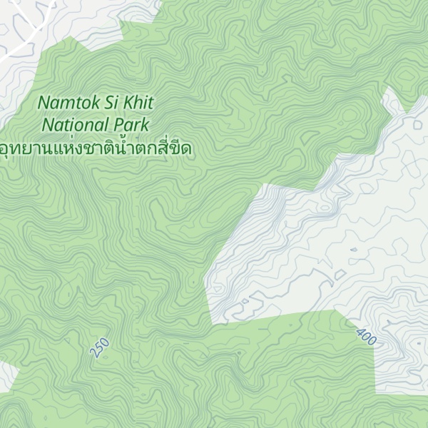 Map of Khao Chong Kaling Dok