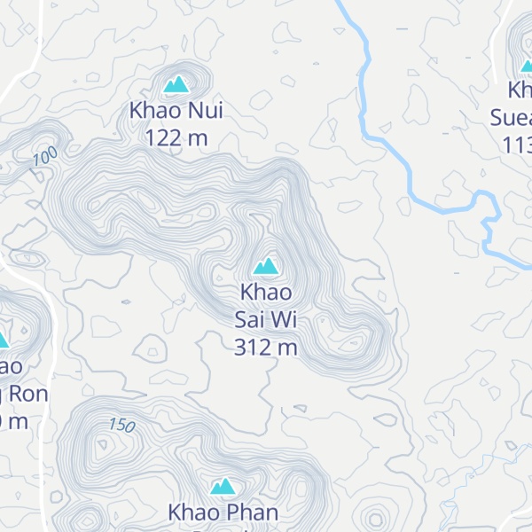 Map of Khao Sai Wi