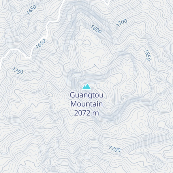 Map of Guangtou Mountain