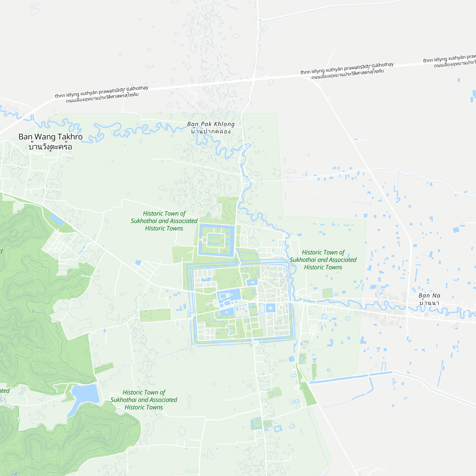 Sukhothai Historical Park Information Center map
