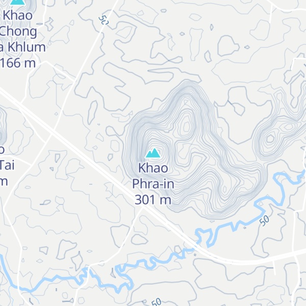 Map of Khao Phra-in