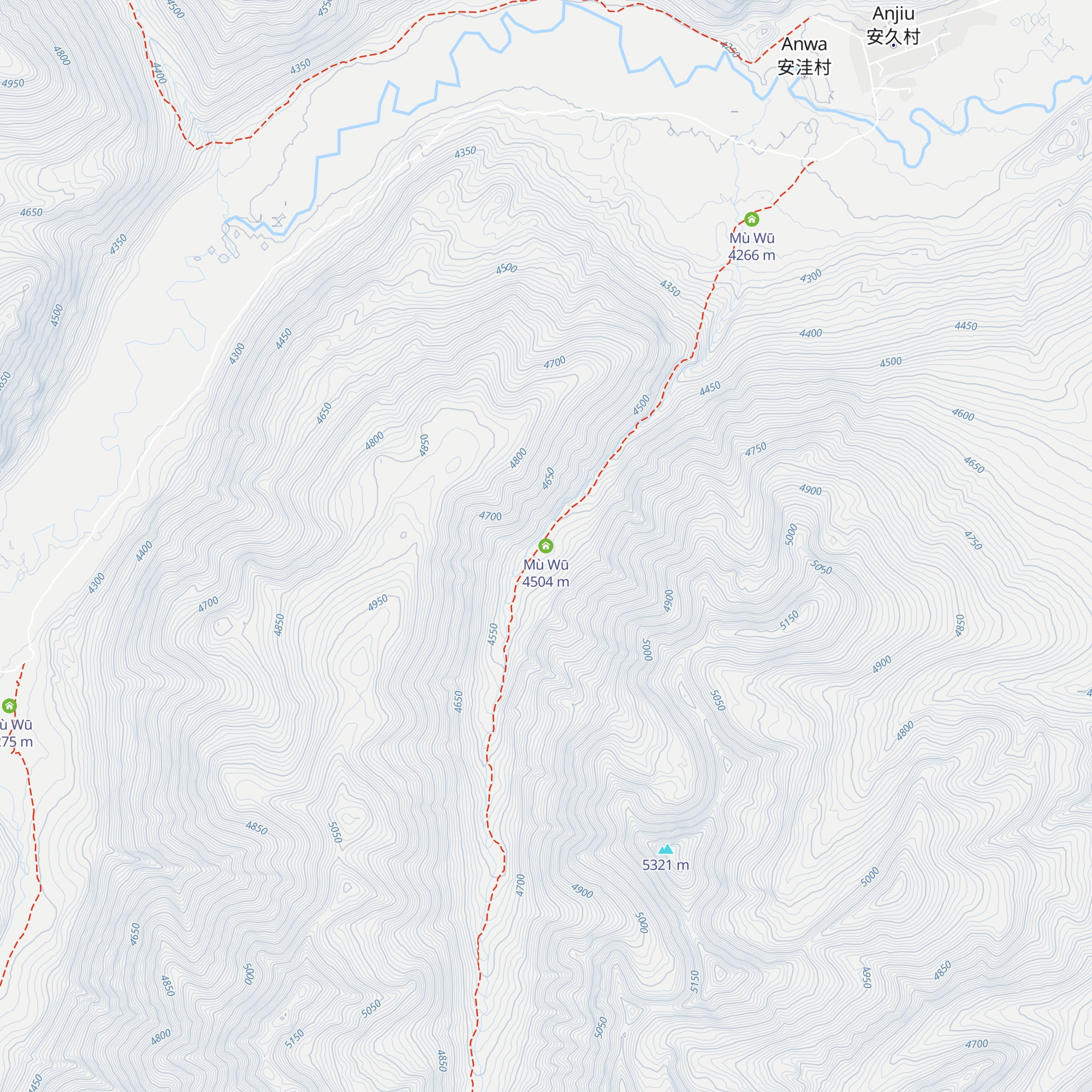 Mù Wū map