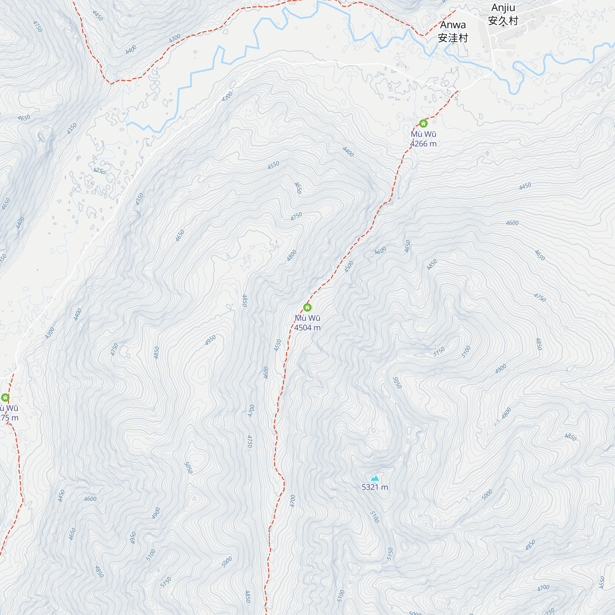 Mù Wū map