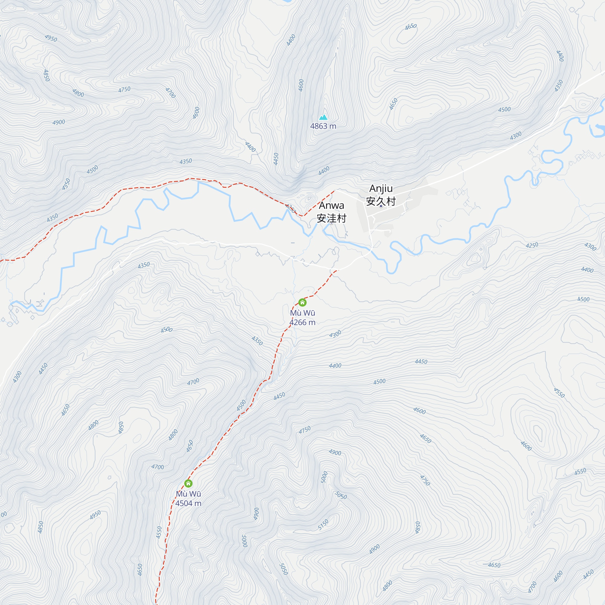 Mù Wū map