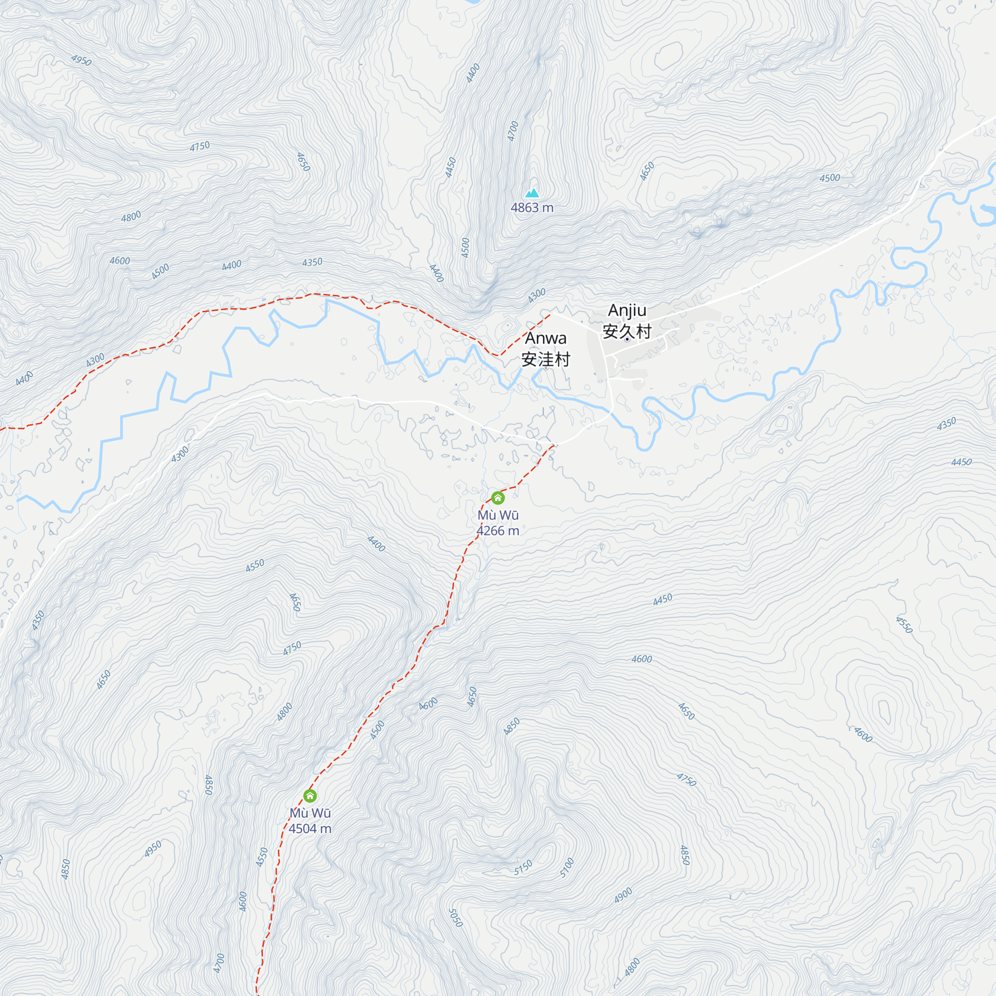 Mù Wū map