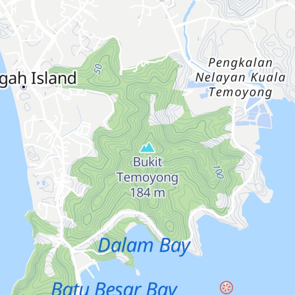 Map of Bukit Temoyong