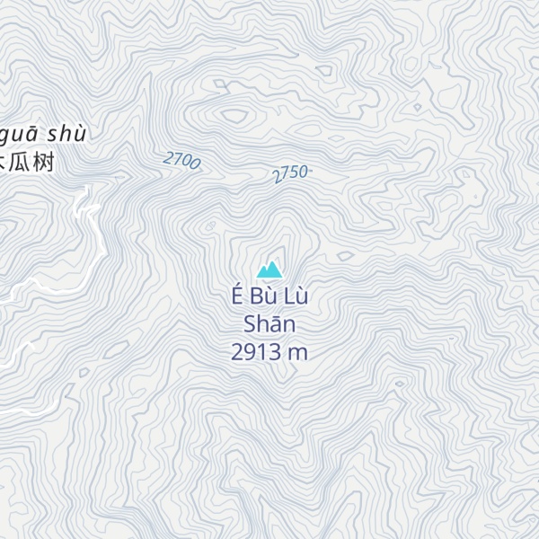 Map of É Bù Lù Shān