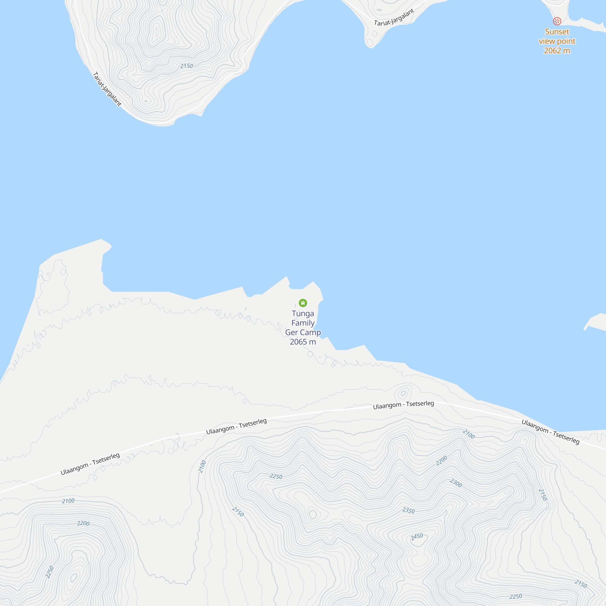 Tunga Family Ger Camp map
