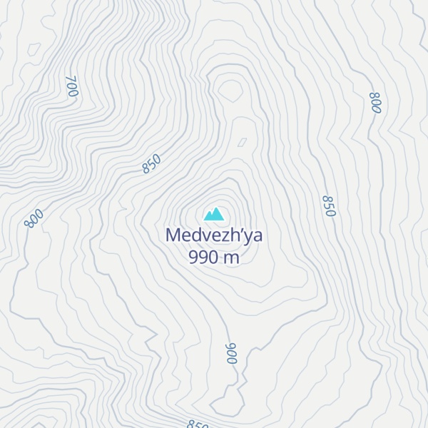 Map of Medvezh’ya