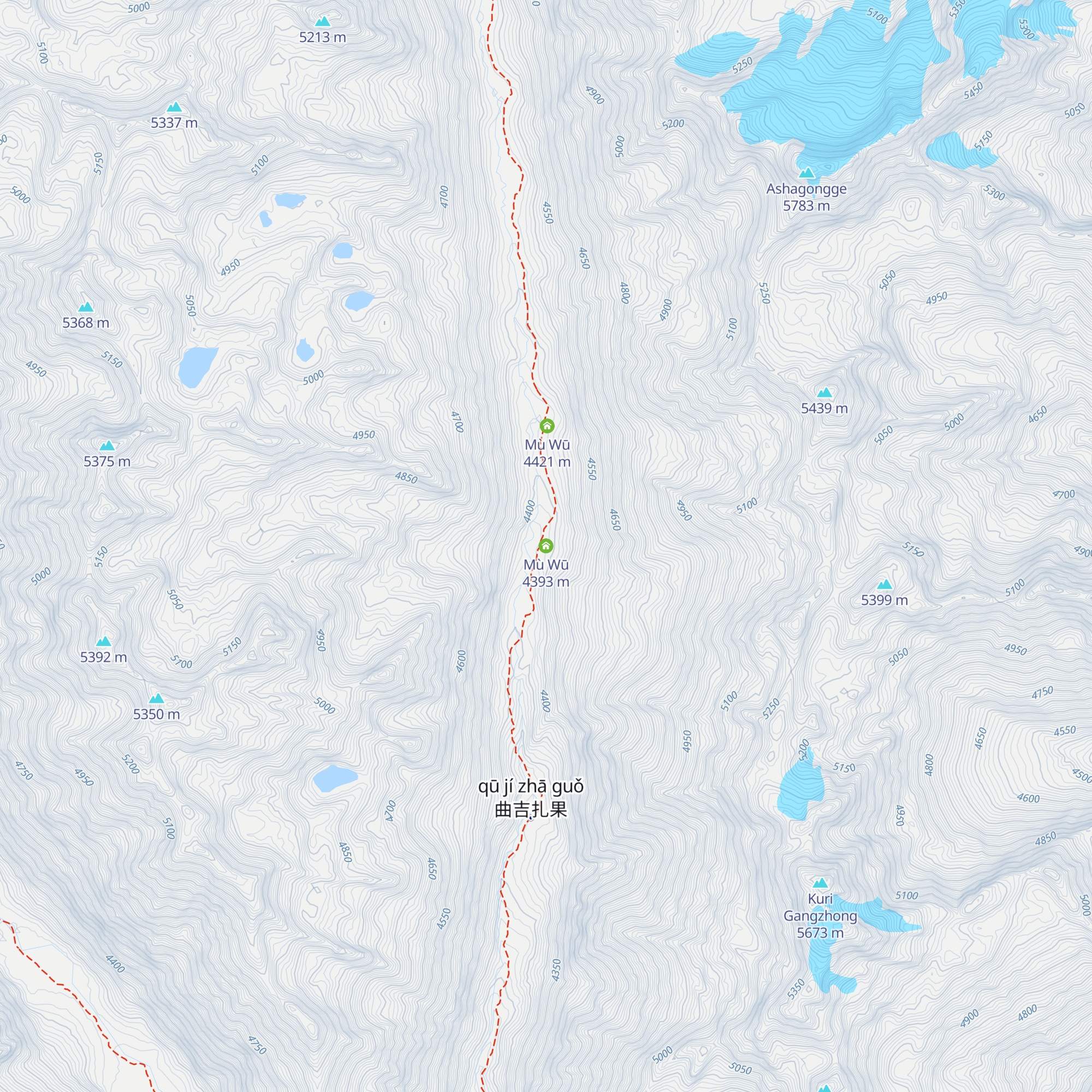 Mù Wū map