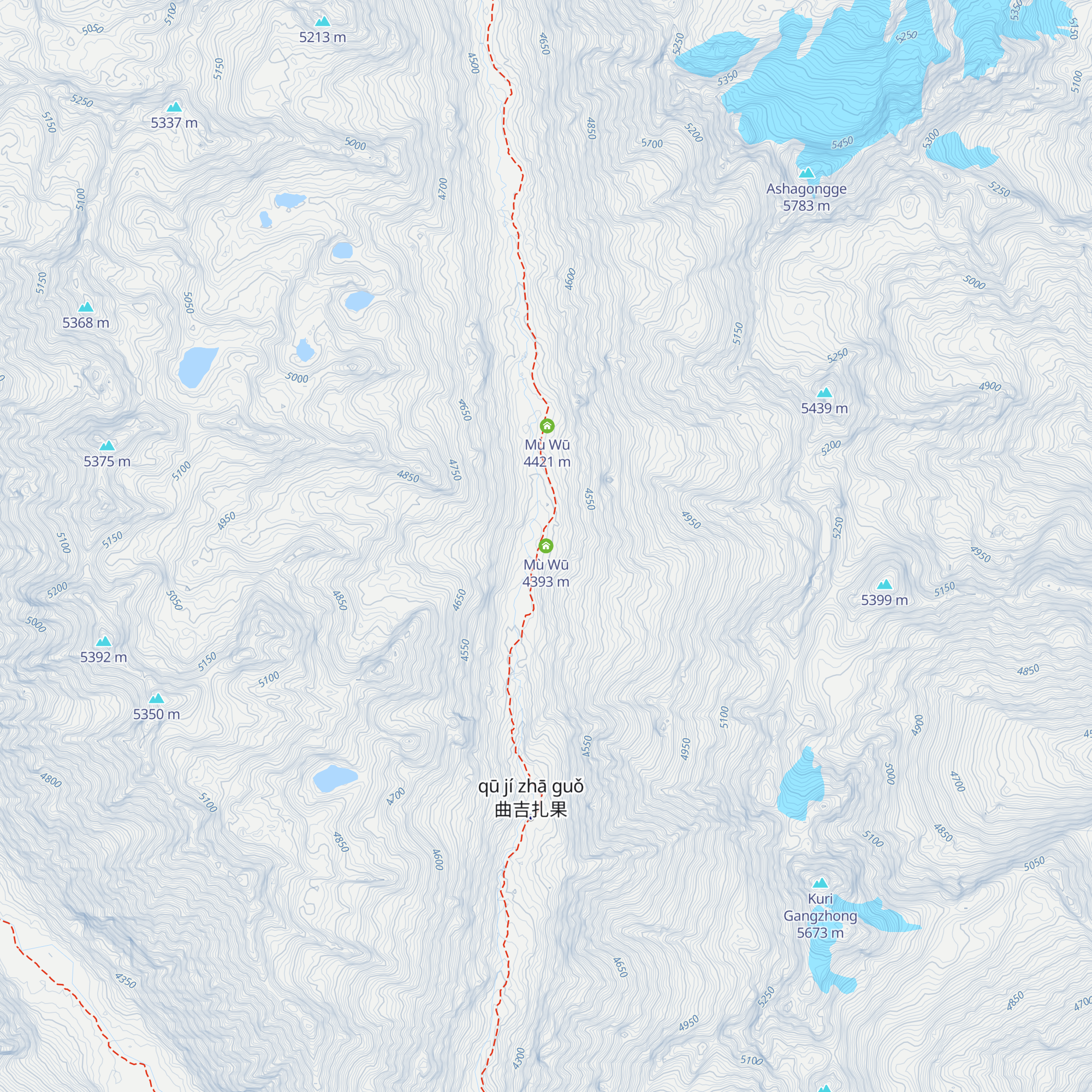 Mù Wū map