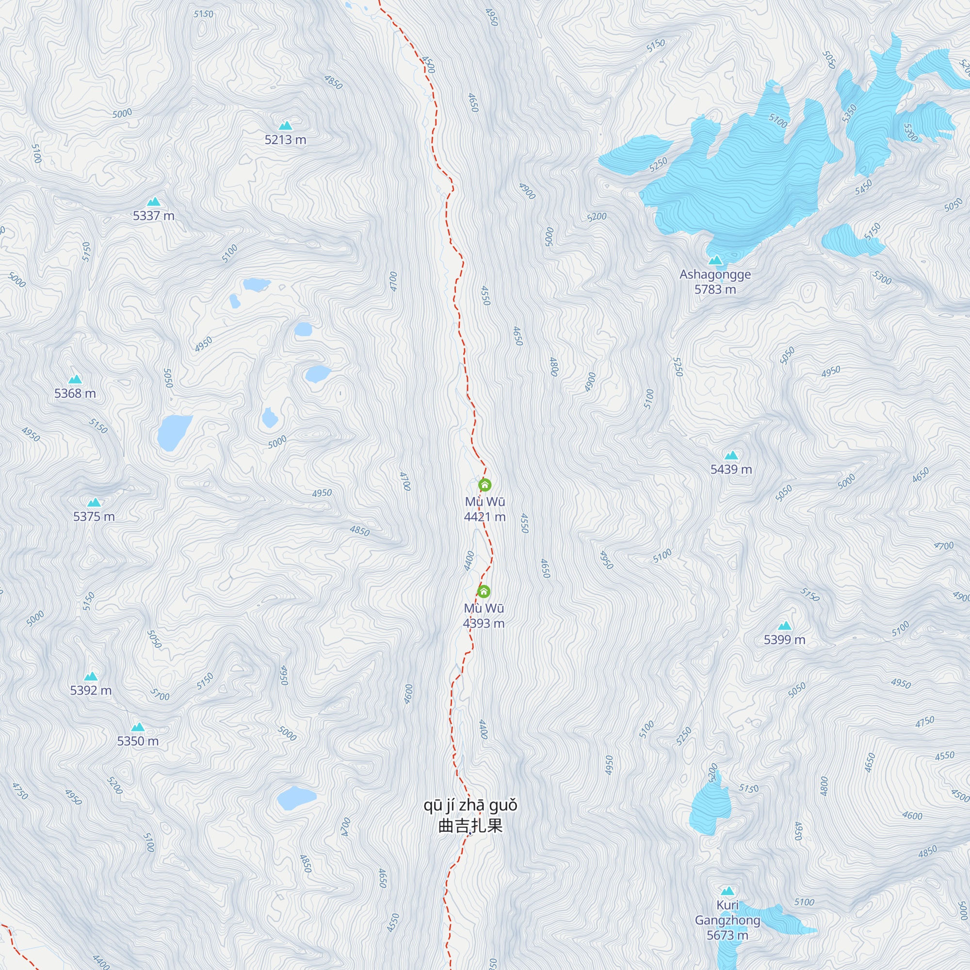 Mù Wū map