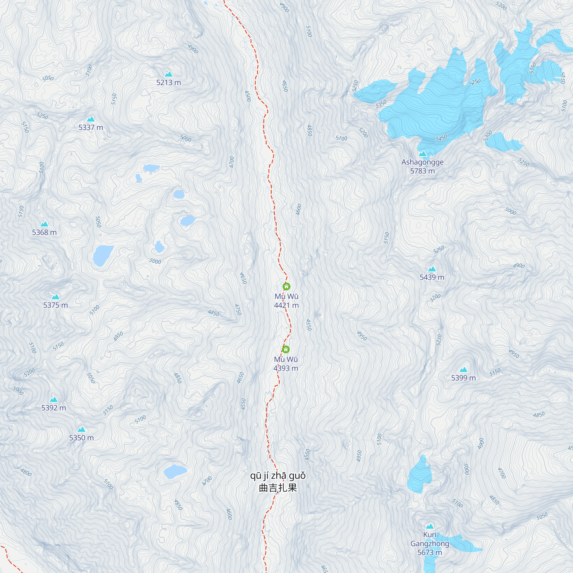Mù Wū map