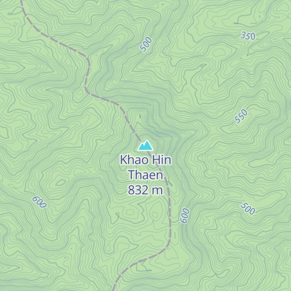 Map of Khao Hin Thaen