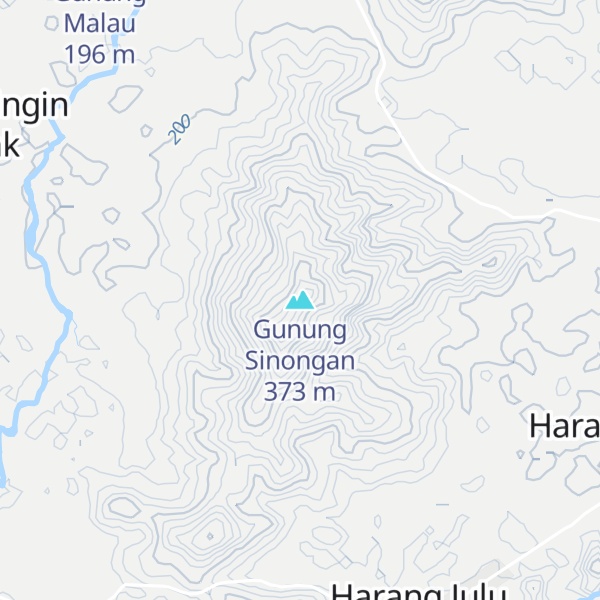 Map of Gunung Sinongan